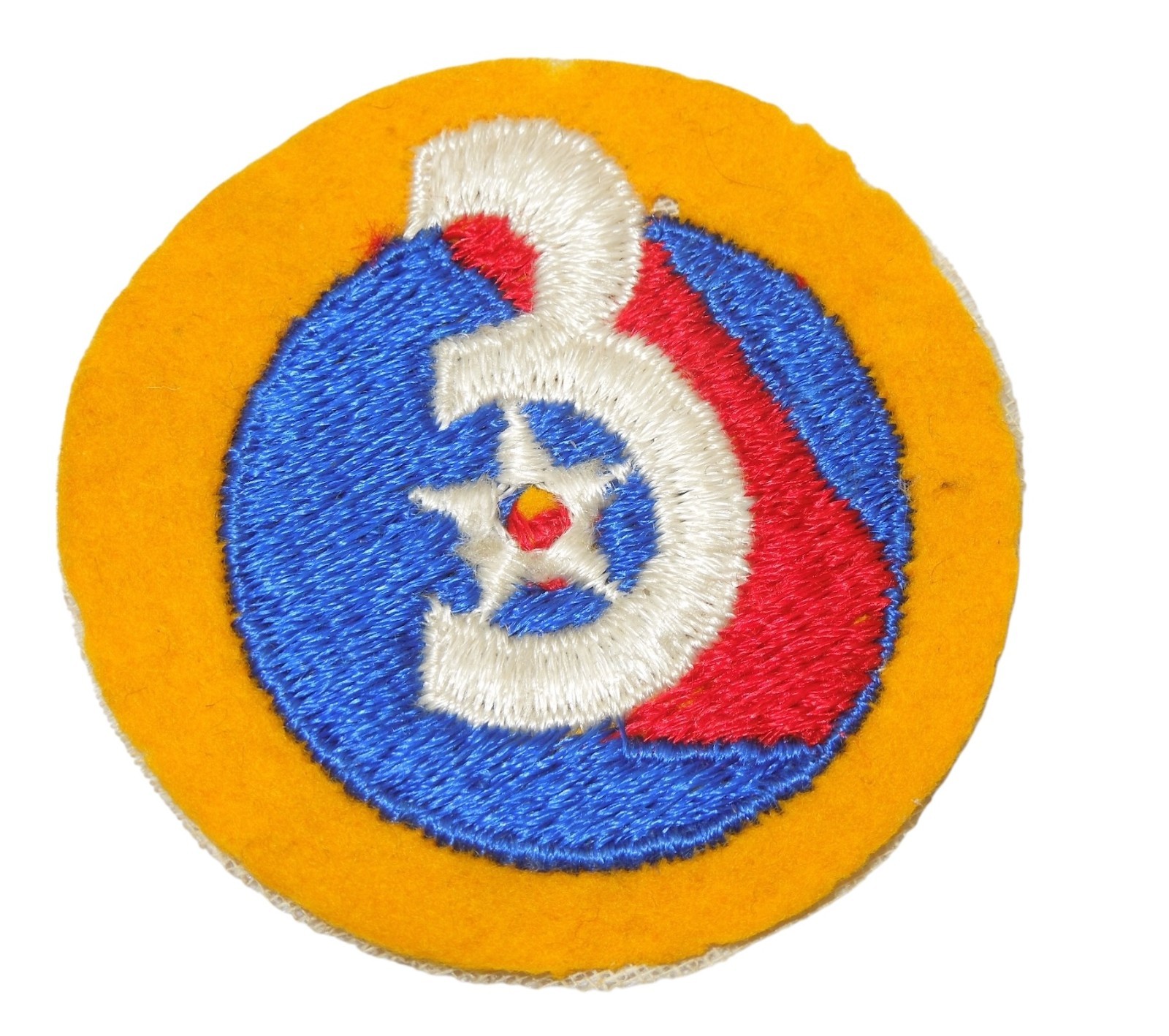 Original WWII US 3rd Army Air Force AAF WOOL Patch CH28