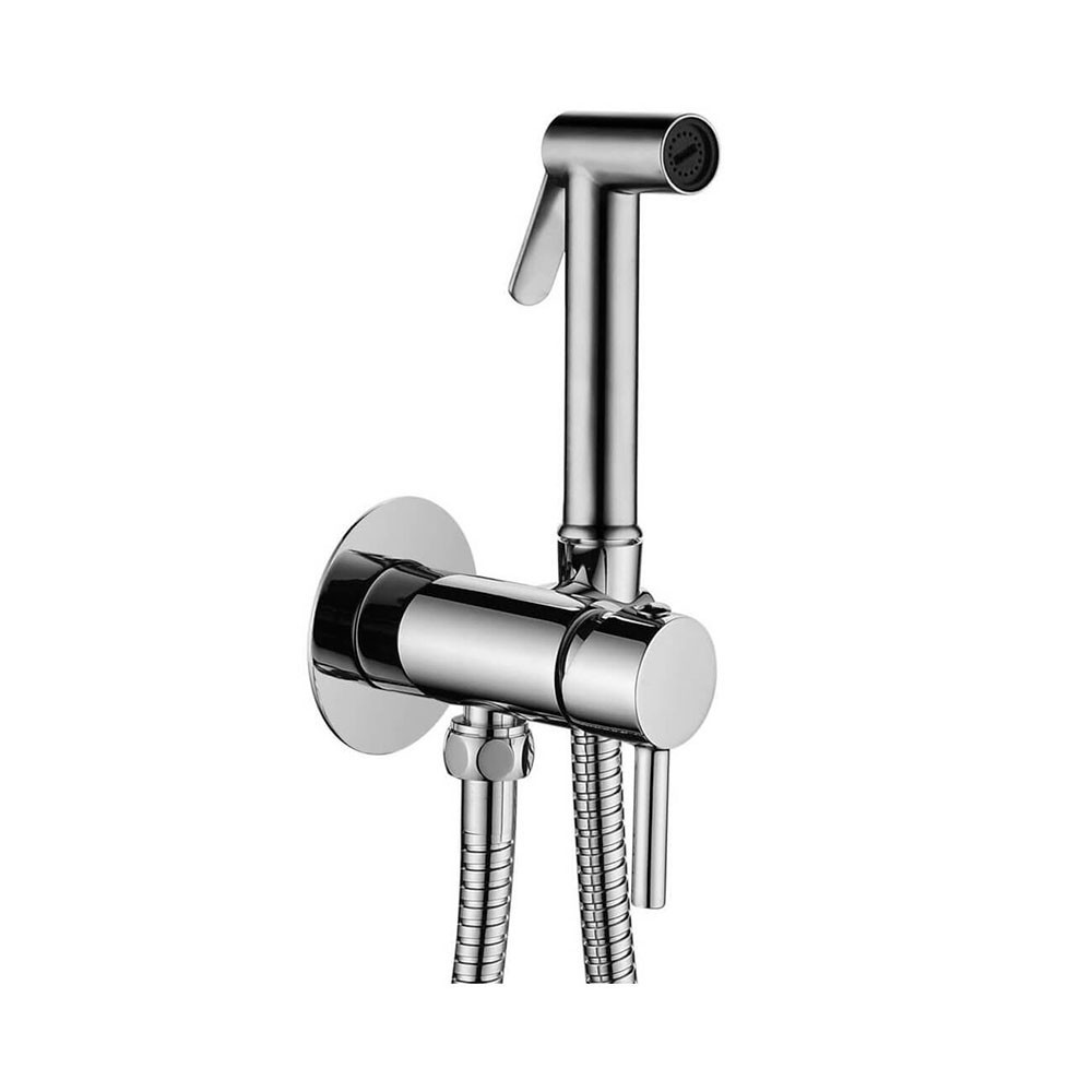 Bidet KIT Paffoni Tweet Round Zdup 110 CHROME metal hand-shower WITH MIXER