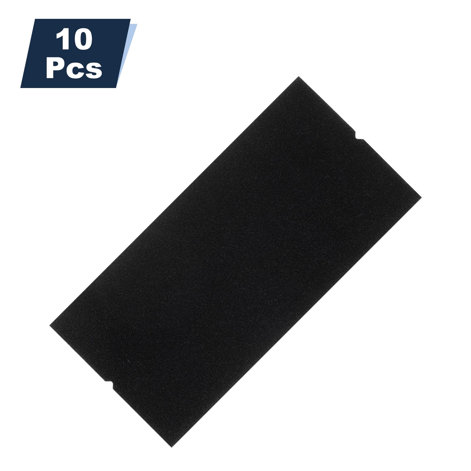 10pcs Squeegee Fabric 4 Inch Pre-Cut Self-Adhesive Replacement Felt, Black