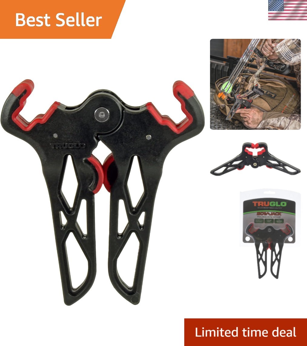 Compact Bow Jack Folding Stand for Bowhunting - Mini Design, Wide Limb Support