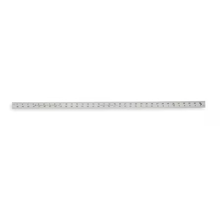 Johnson Level & Tool J236 Rule, Aluminum, 36 In, 1/8, 1/16 In Grad