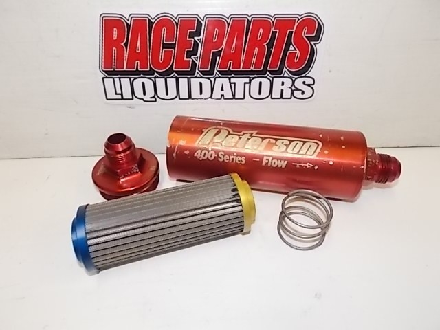 75 micron Peterson 400 inline oil / fuel filter #12 ends race wix  112524-2