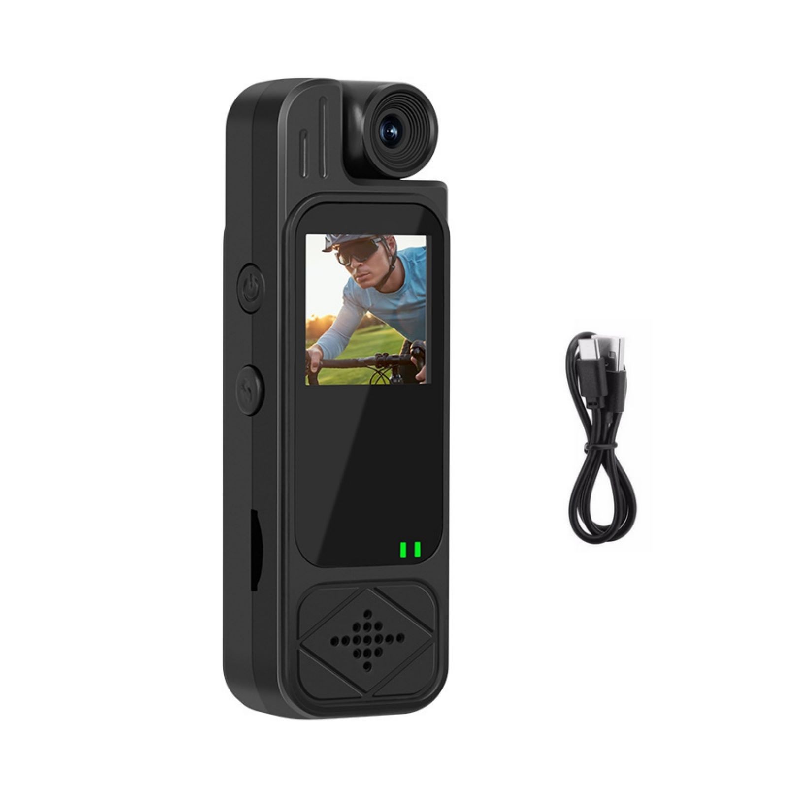 1080P Audio Video Recorder 180° Rotating Lens DVR IR Night Camcorder Camera