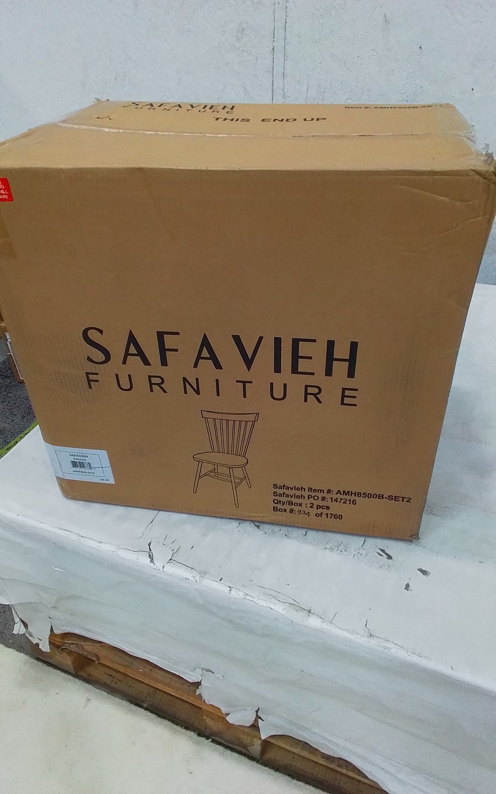 Safavieh PARKER SPINDEL SIDE CHAIR, Reduced Price 2172776917 AMH8500B-SET2