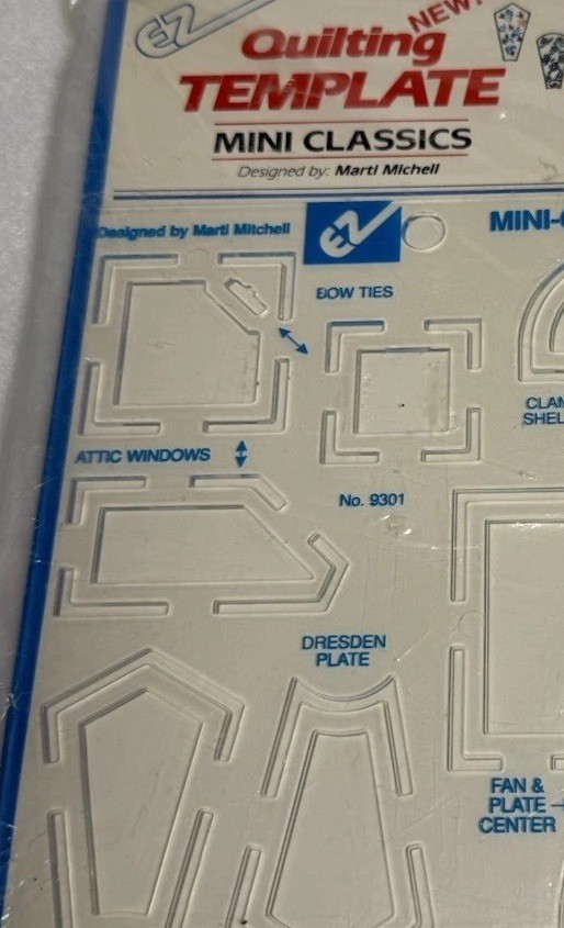 EZ Quilting Template Mini Classics Set Plastic Shapes for Quilting