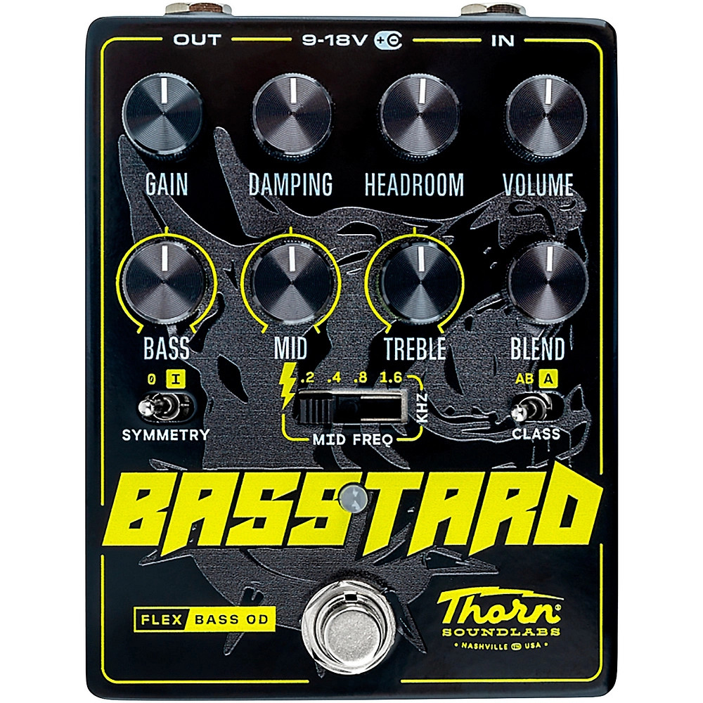 Thorn Soundlabs Basstard Flex Bass Overdrive Pedal  Black