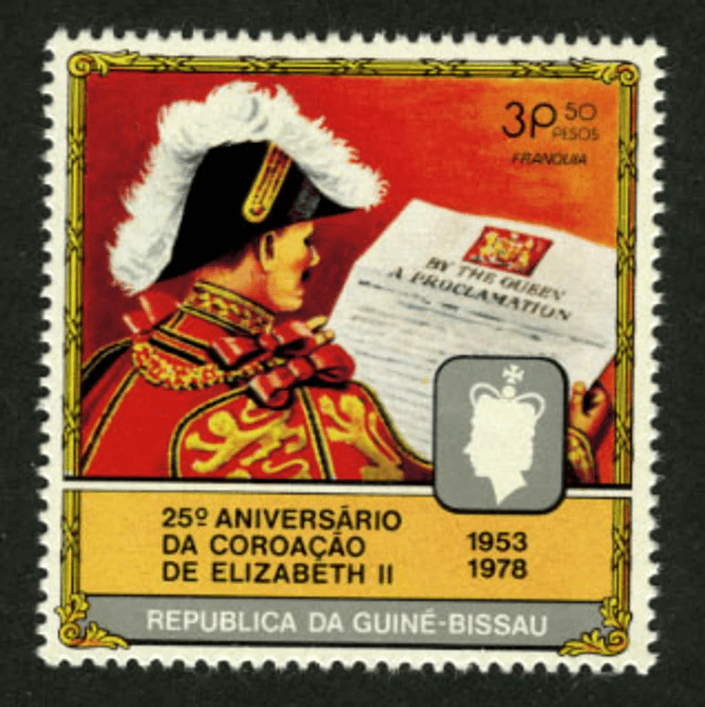Guinea-Bissau Stamps 1978 Coronation of Queen Elizabeth II Series N° 484-4