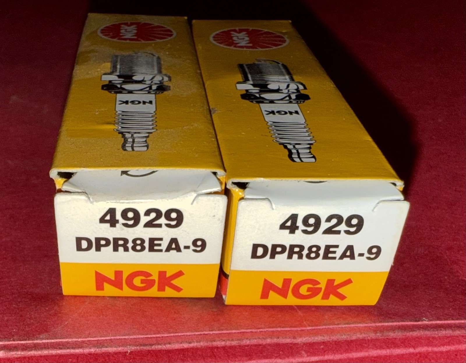 NGK DPR8EA-9 Yamaha/Honda spark plugs (pack of 2) new