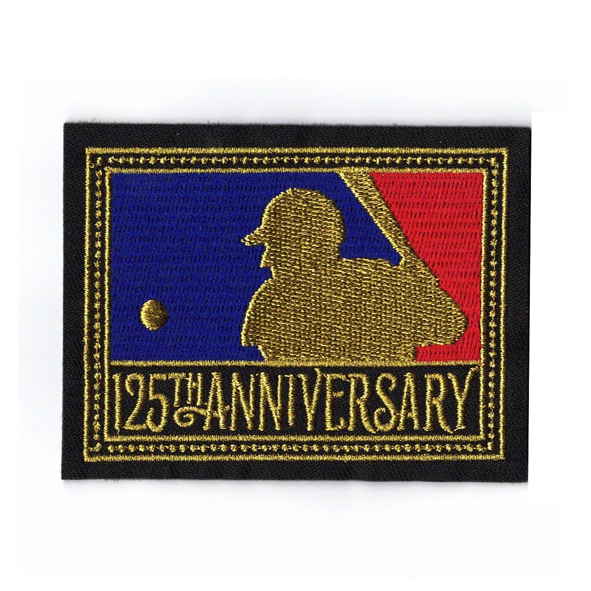 1994 MLB Major League Baseball 125th Anniversary (Black) Jersey Sleeve Patch