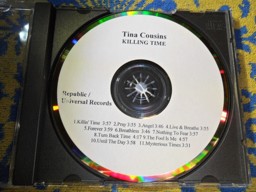 TINA COUSINS - KILLING TIME - 2000  RECORD COMPANY PROMO - PRE-RELEASE CD