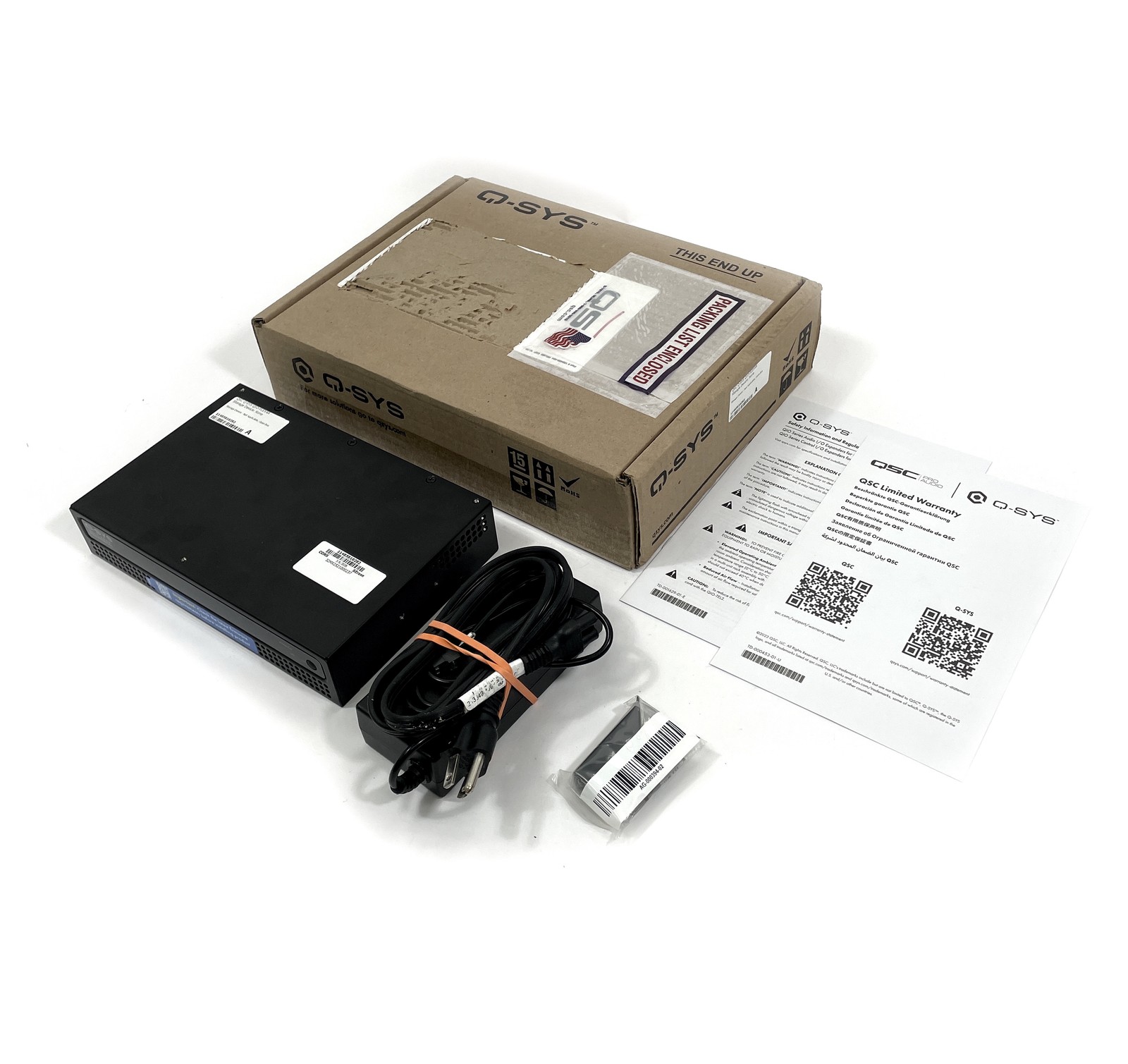 NEW OPEN-BOX Q-SYS QIO-FLEX4A Multi-Purpose I/O Expander FG-901561-10
