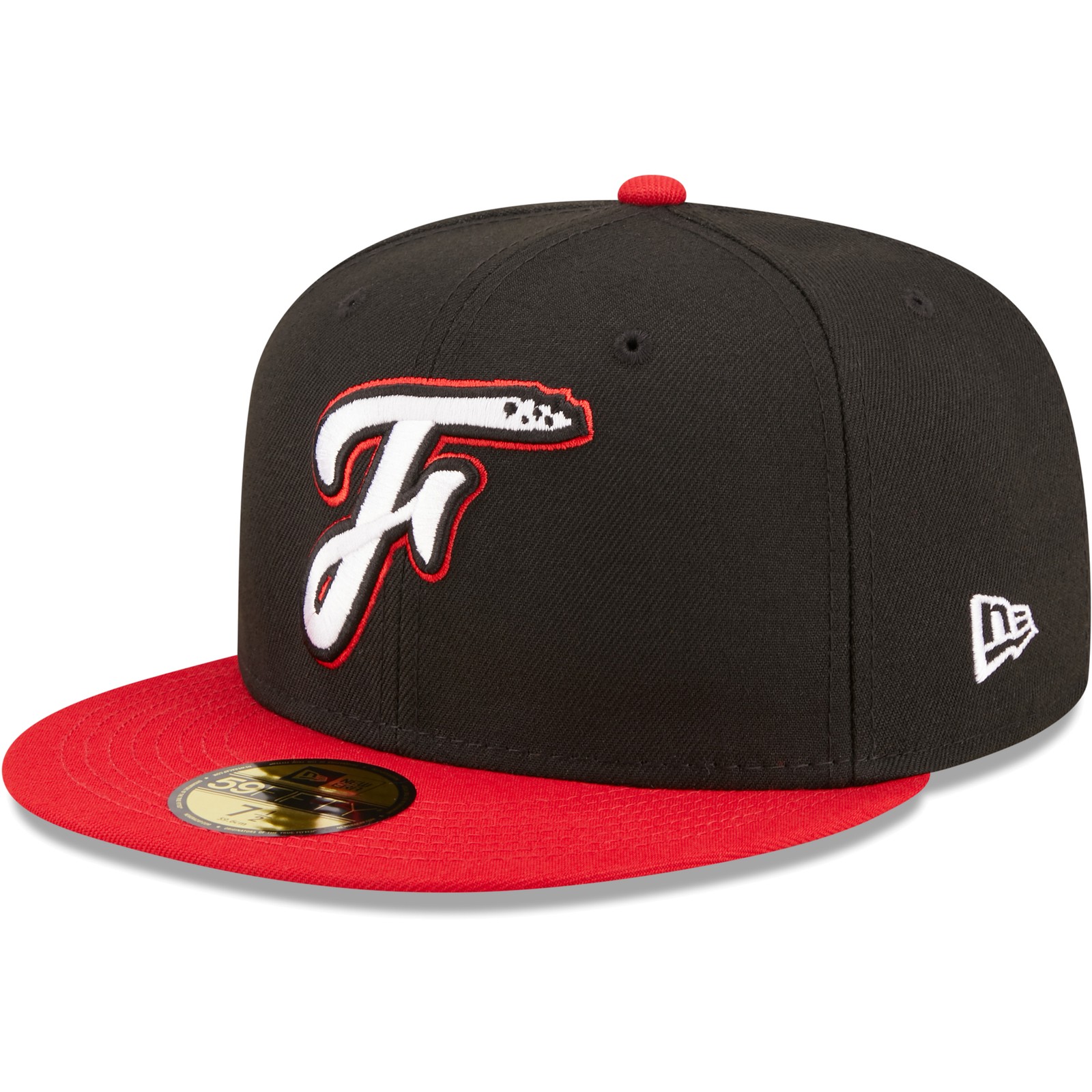 Men's New Era Black Fayetteville Woodpeckers Authentic Collection 59FIFTY Fitted