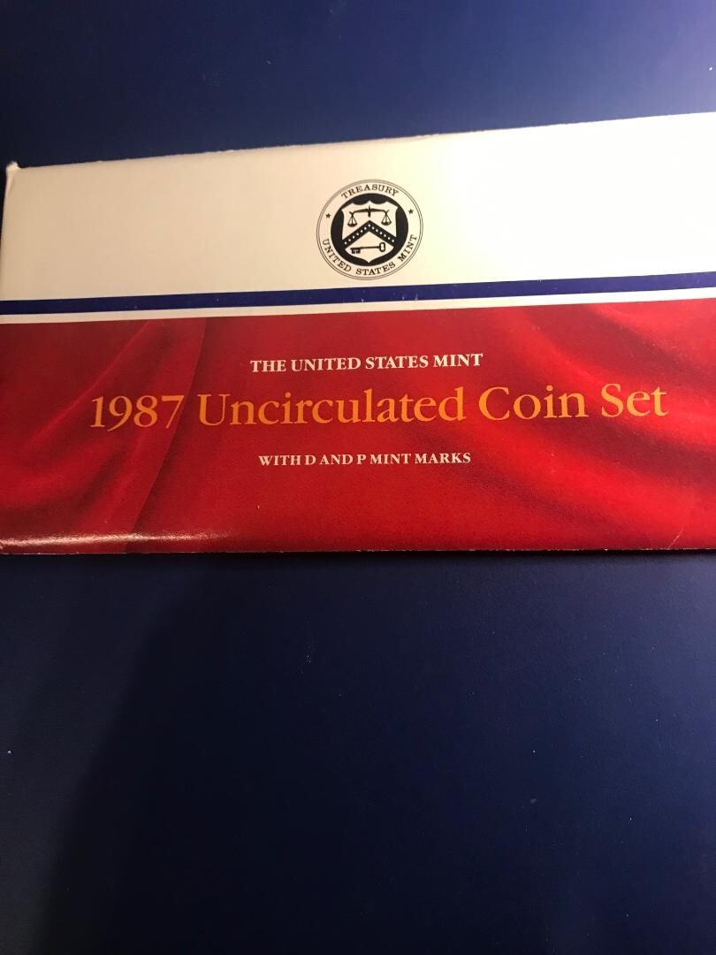 1987 MINT SET ENVELOPE AND COA NO COINS ORIGANAL EMPTY ENVELOPE AND COA NO COINS