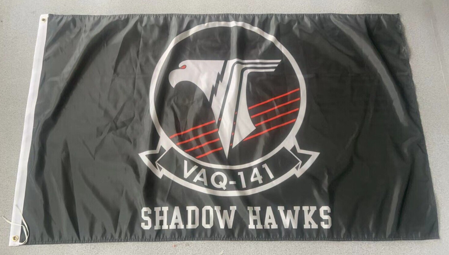 USN US NAVY VAQ-141 Shadow Hawks 3x5 ft Single-Sided Flag Banner