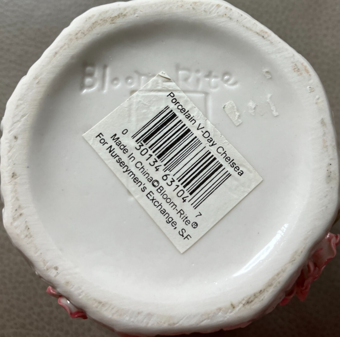 BloomRite Porcelain Pot/Planter V-Day Chelsea