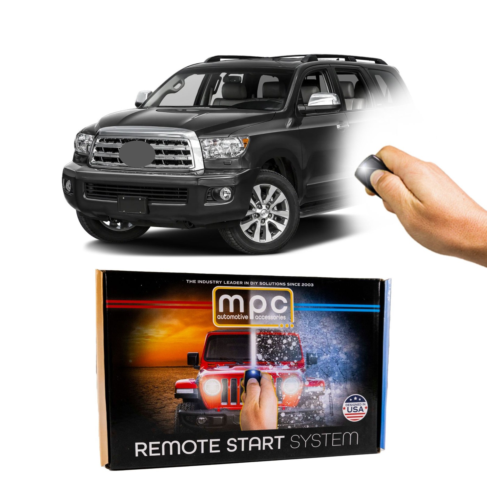 Factory Remote Activated Remote Start Kit For 2015-2017 Toyota Sequoia - H-Key