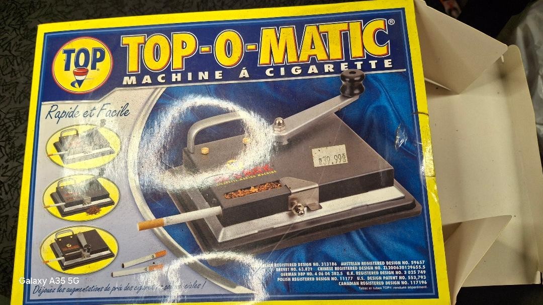Top-O-Matic Cigarette Rolling Machine