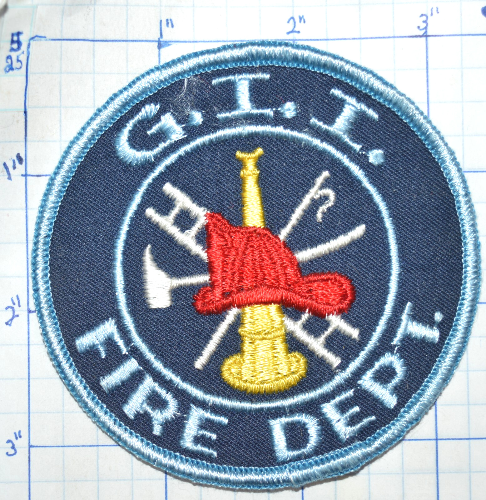 G.I.I. VINTAGE FIRE DEPT 3.25" VINTAGE PATCH