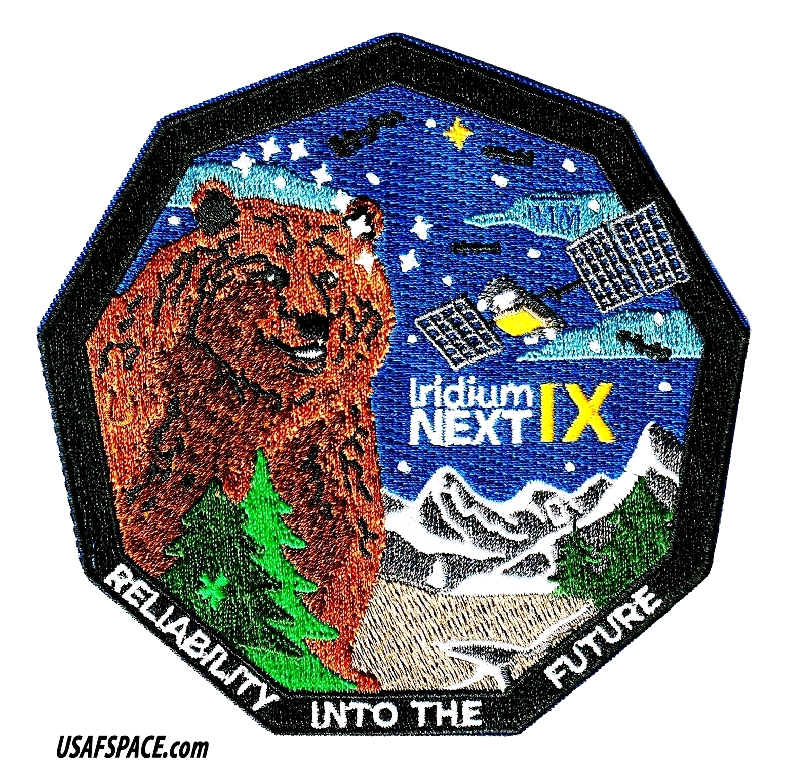 Authentic Aireon Flight 9-Iridium NEXT-9-SPACEX Falcon-9 Launch-USSF-PATCH SET