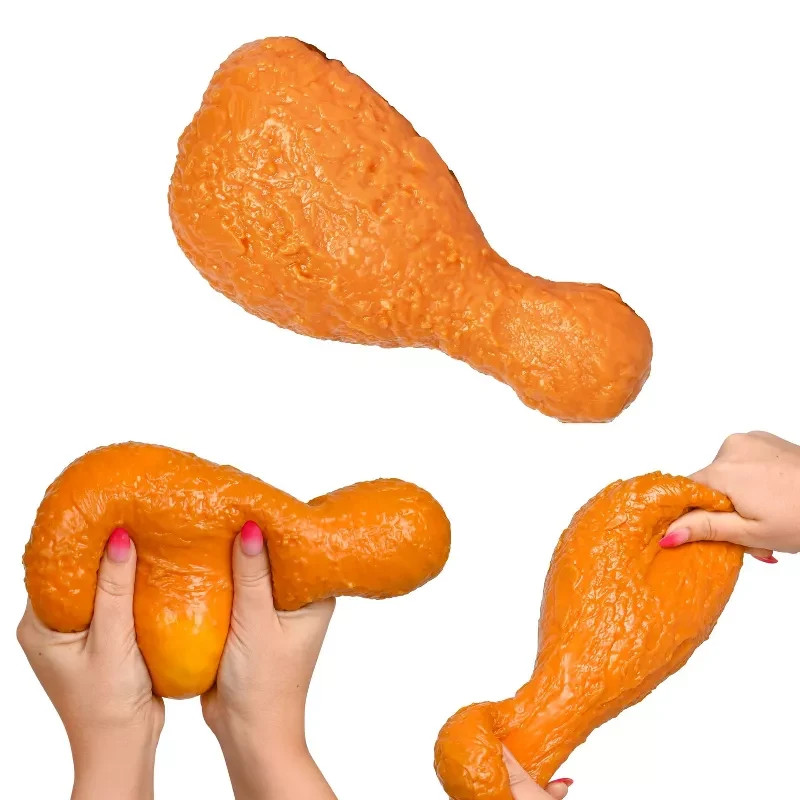 ***NEW** Sunny Days Squeeezy Jumbo Fried Chicken Leg Fidget Toy
