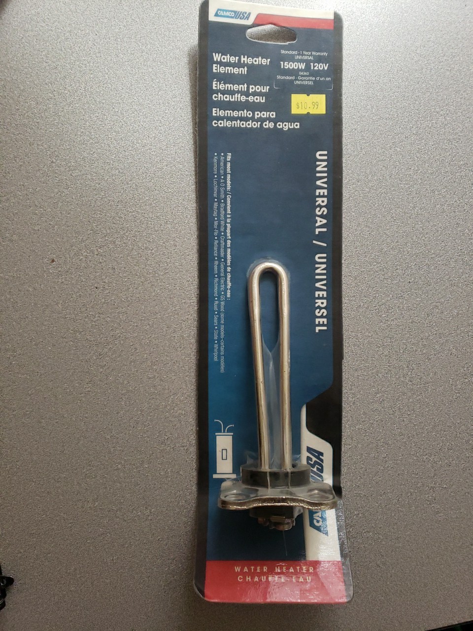 Camco #04363 Water Heater Element Universal-Brand