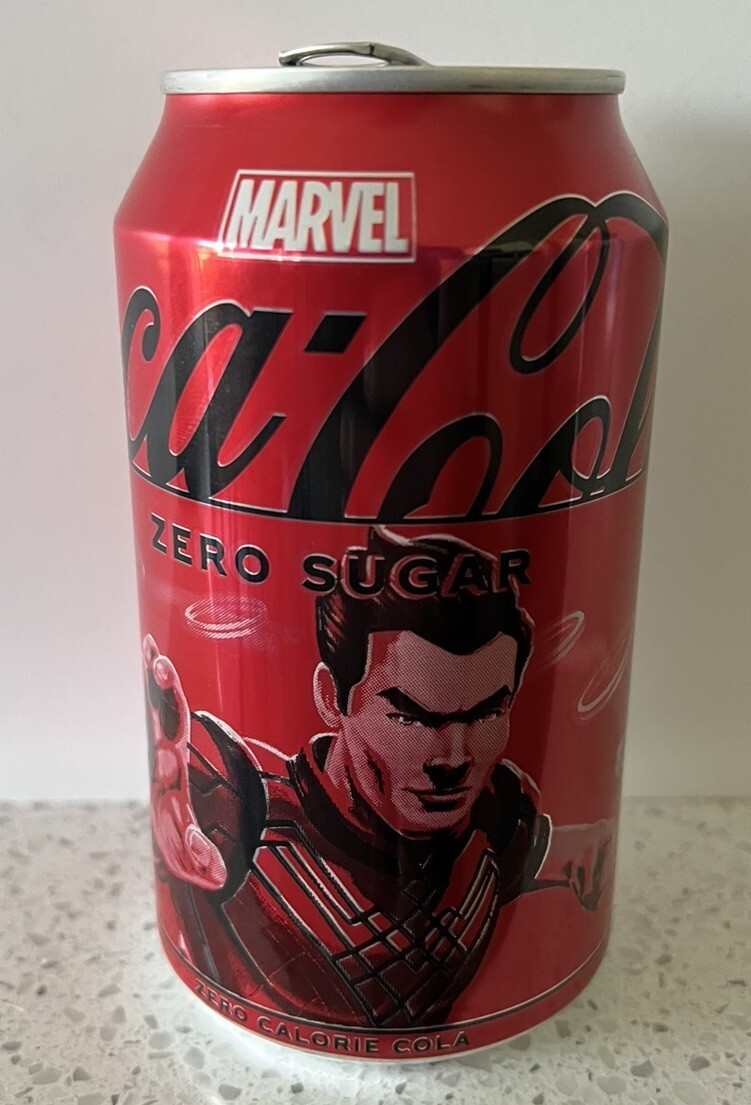 EMPTY Ltd Edition EMPTY MARVEL Shang-Chi Coca Cola ZERO SUGAR 12 OZ (355mL) CAN