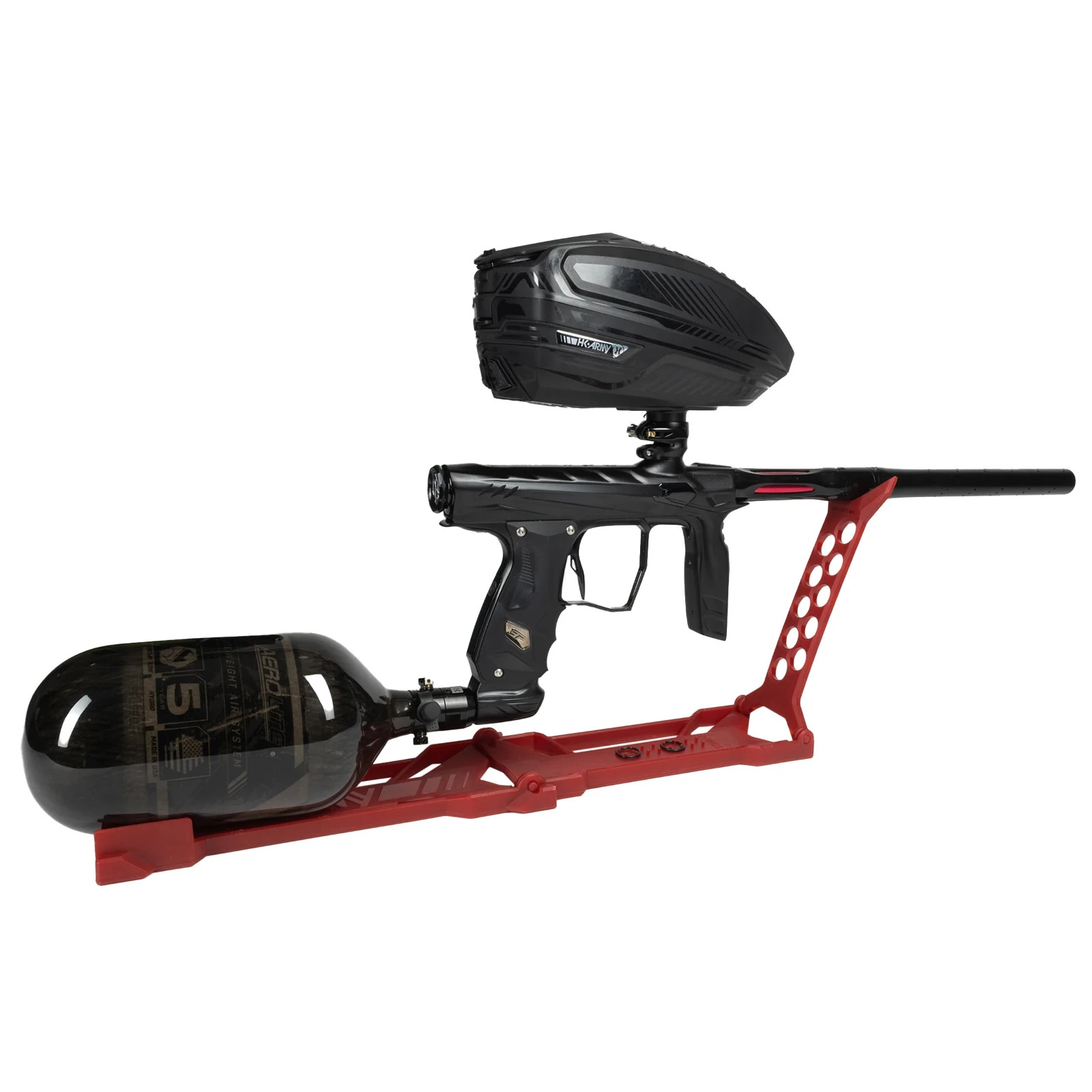 HK Army Joint Folding Paintball Gun Marker Stand RED