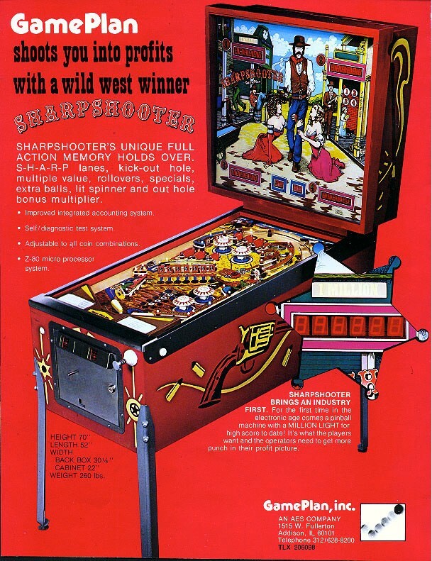 1979 Game Plan Sharpshooter Pinball Rubber Ring Kit