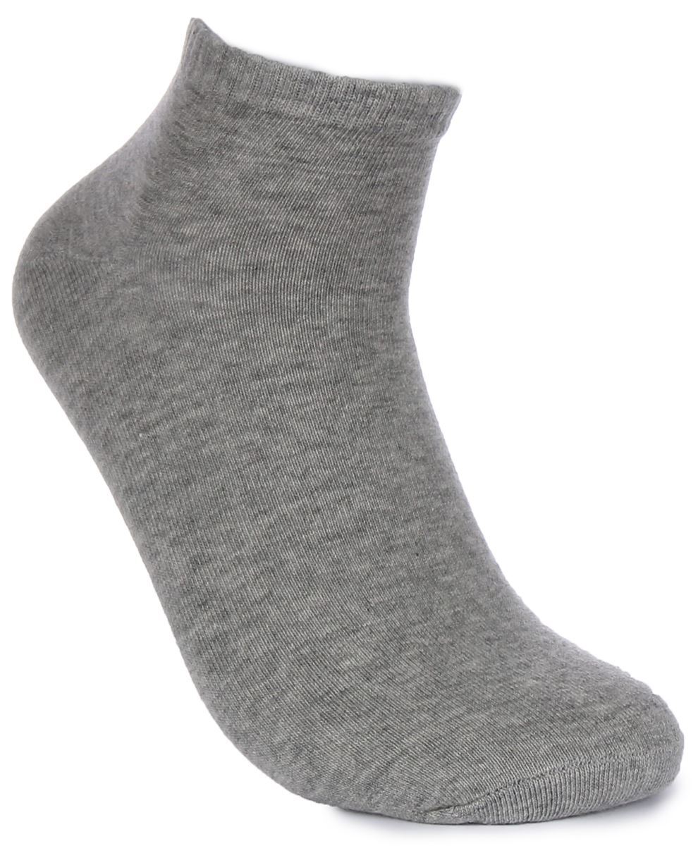 Justin Reess England Low Cut Cotton Socks For Men Socks In Grey 2 Packs