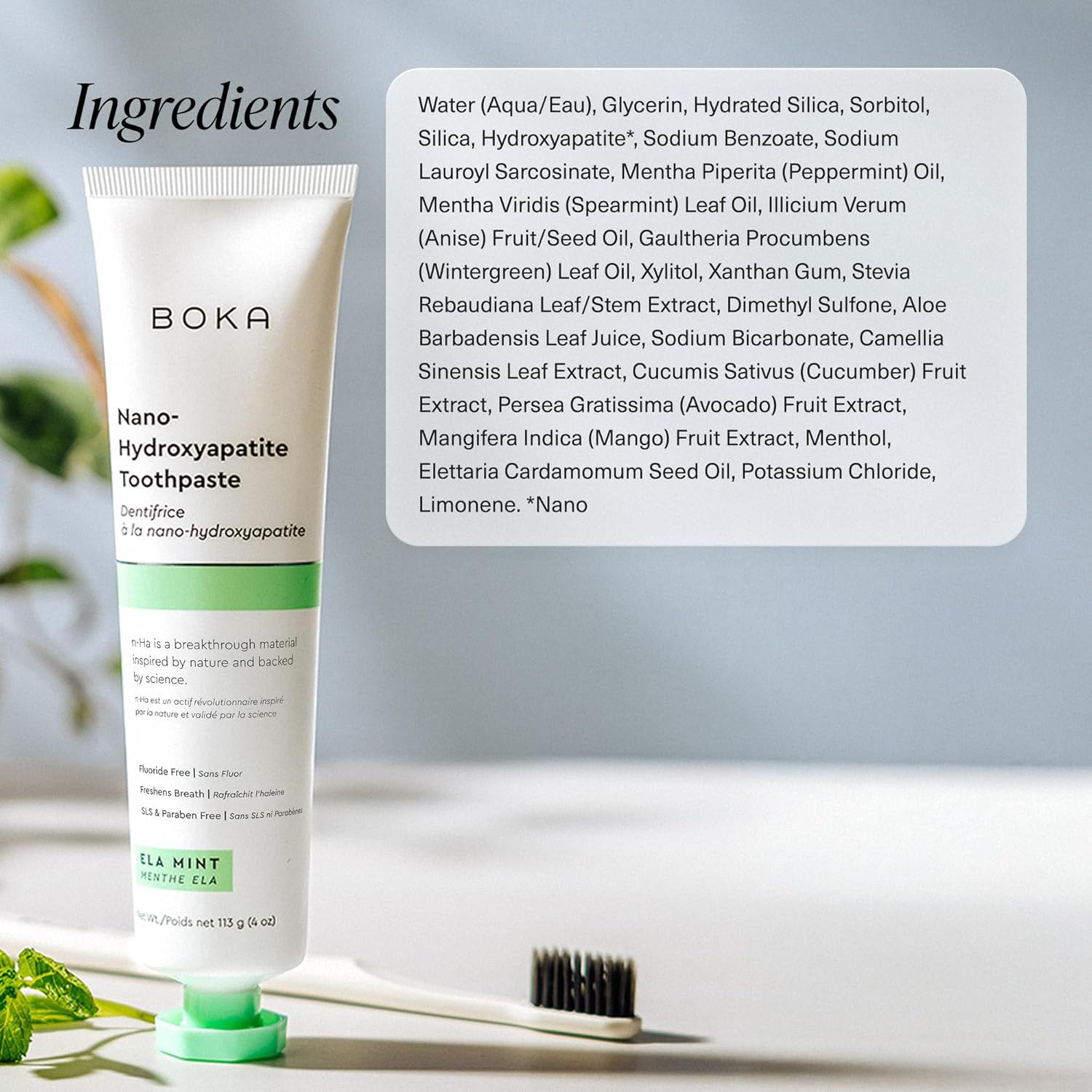 Fluoride Free Toothpaste, Nano Hydroxyapatite Toothpaste, Appropriate for Sensit