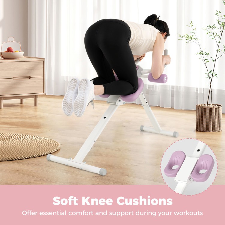 Adjustable Ab Workout Machine – Foldable Cruncher with LCD, 2 Inclines