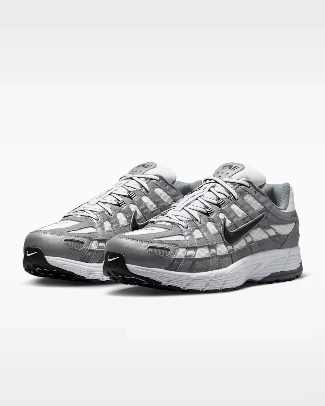 Nike P-6000 Men's Size 9.5 White/Black-Metallic Cool Grey IR2004 100 Fast Ship