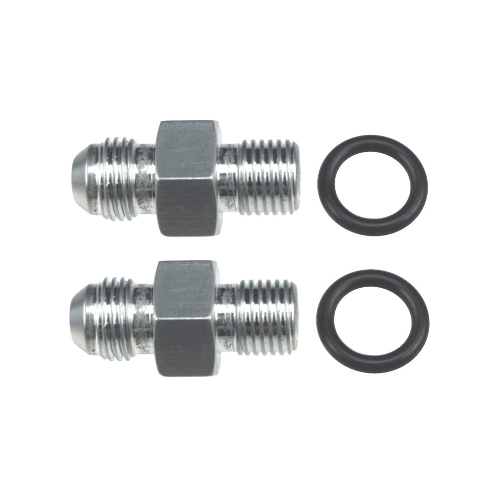ICT Billet Fitting 551114; Transmission Fitting 1/4 in. NPSM to -6AN for GM/Ford