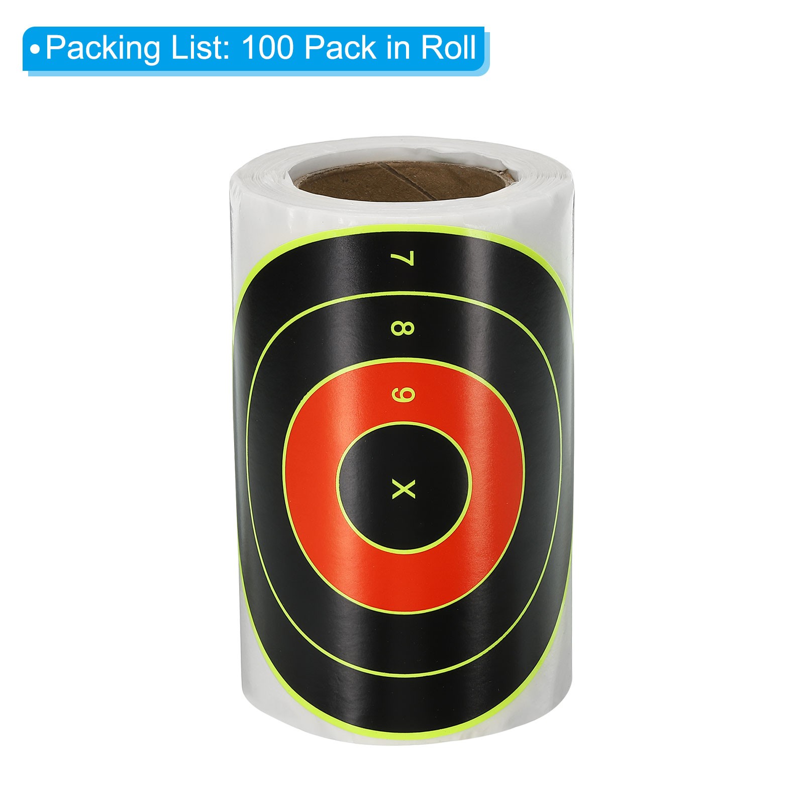 Shooting Target Stickers 4" 100 Pack Adhesive Splatter Targets 4 Circles