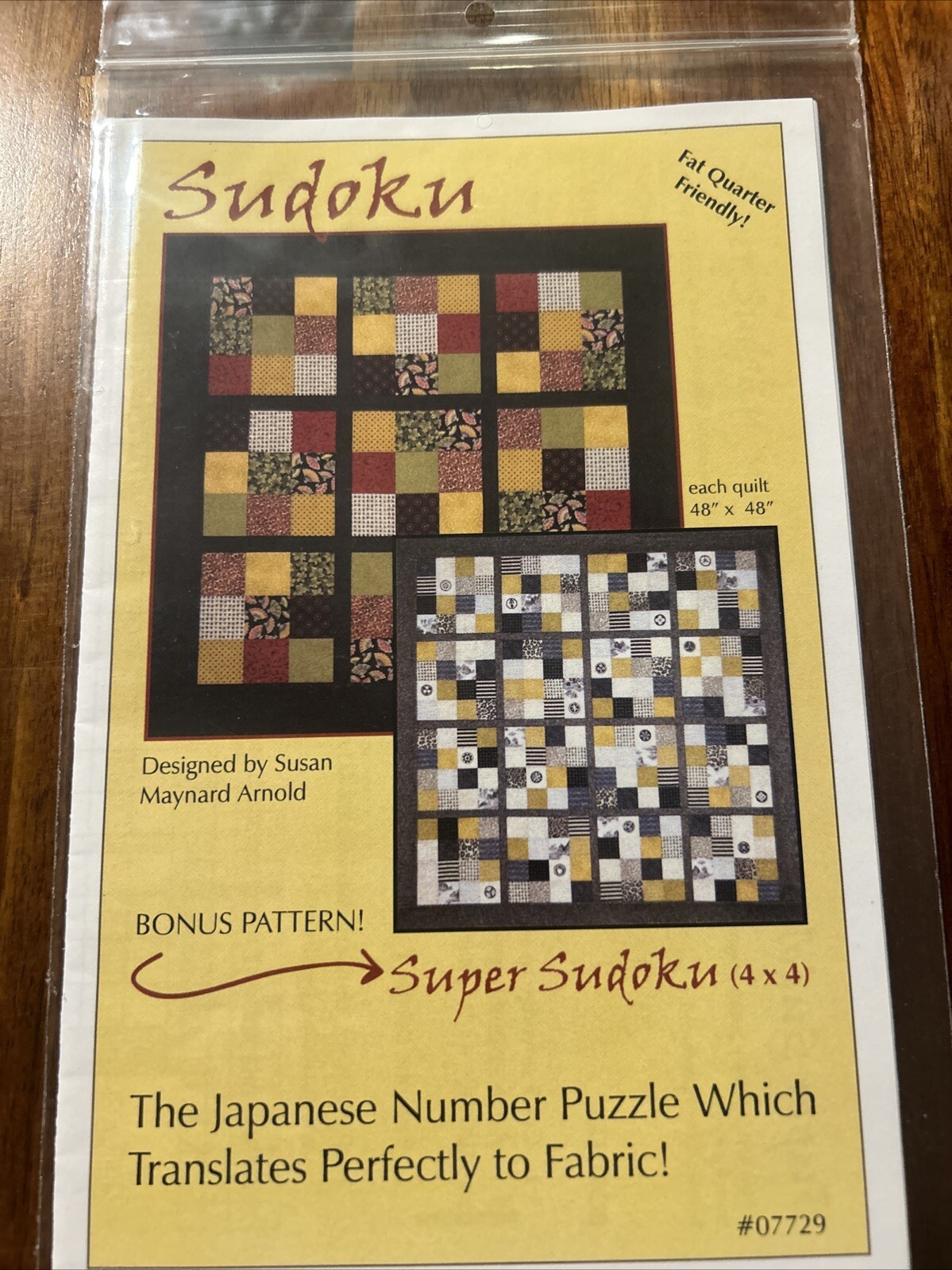 Sudoku Quilt Pattern Brookshier Designs New (brk129) With Bonus Pattern
