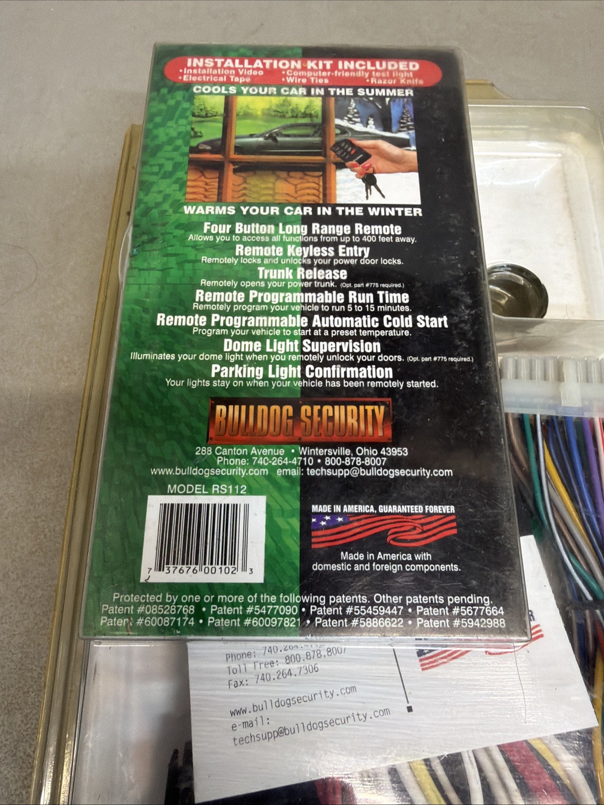BULLDOG SECURITY Remote Starter, Keyless Entry & Remote RS112