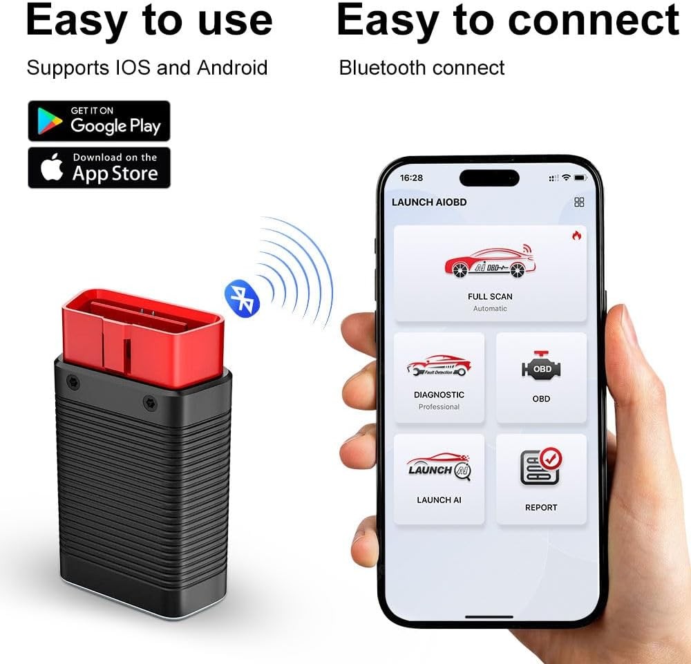 LAUNCH Mini OBDII All System Bluetooth OBD2 Scanner Diagnostic Tool Code Reader