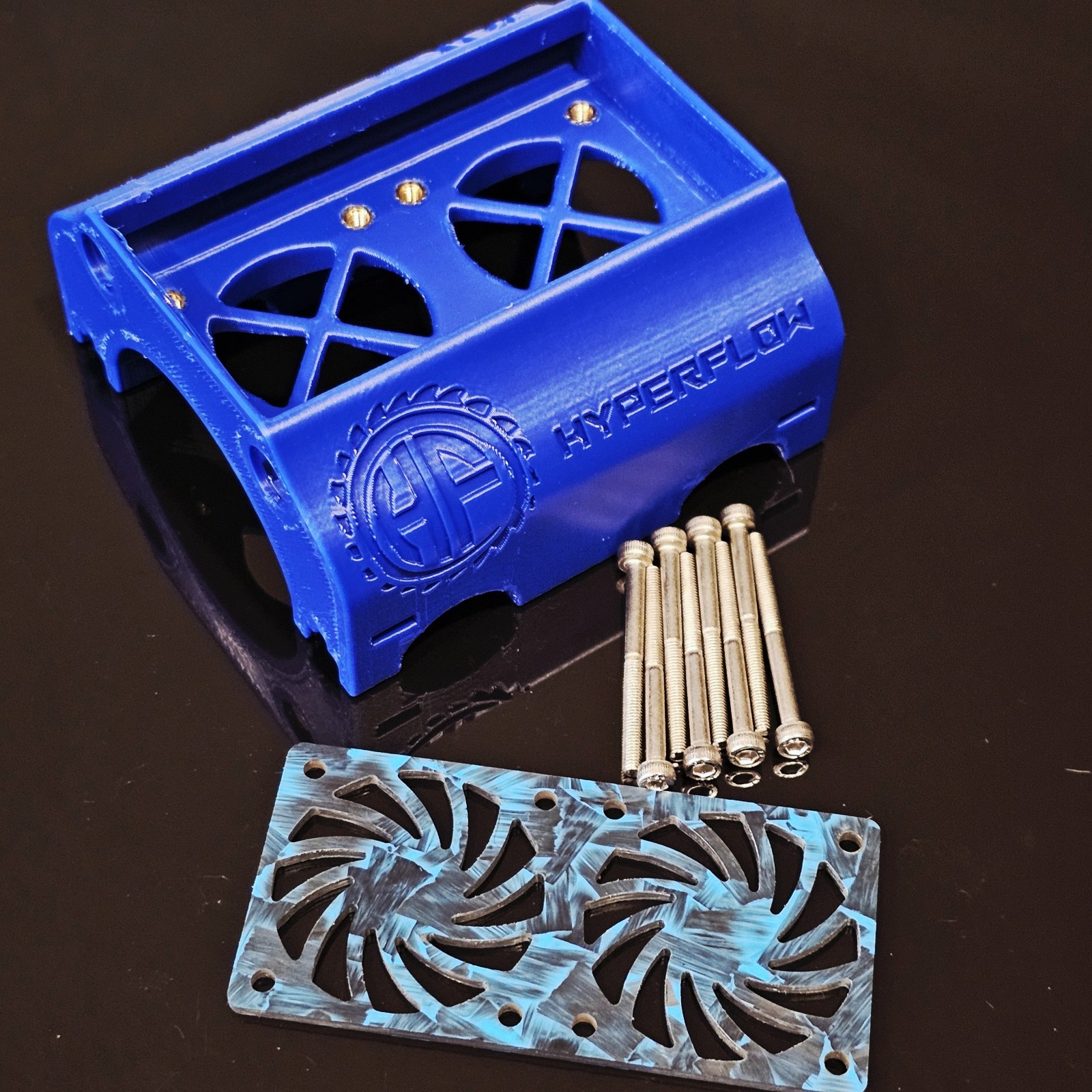 XMAXX DUAL HIGH POWER RC COOLING FAN MOUNT TWIN 40MM TRAXXAS X MAXX