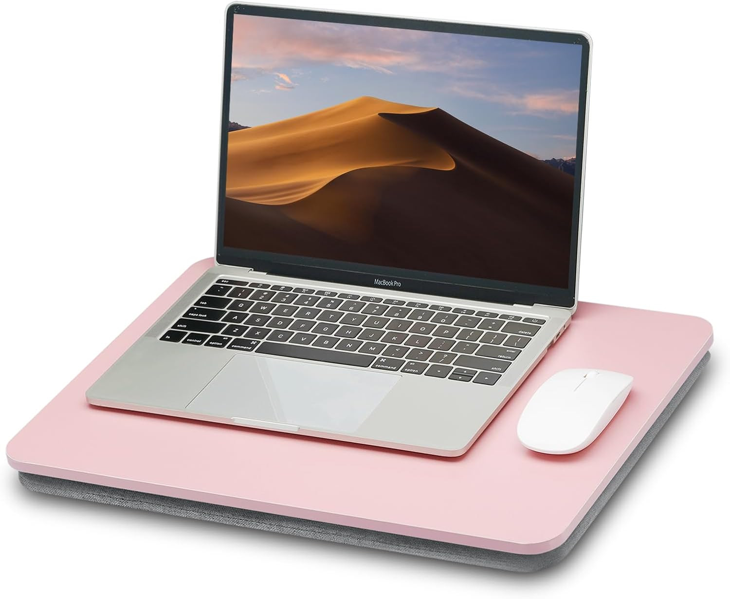 Portable Lap Laptop Desk with Pillow Cushion, Fits up to 15.6 Inch Laptop, Lap S