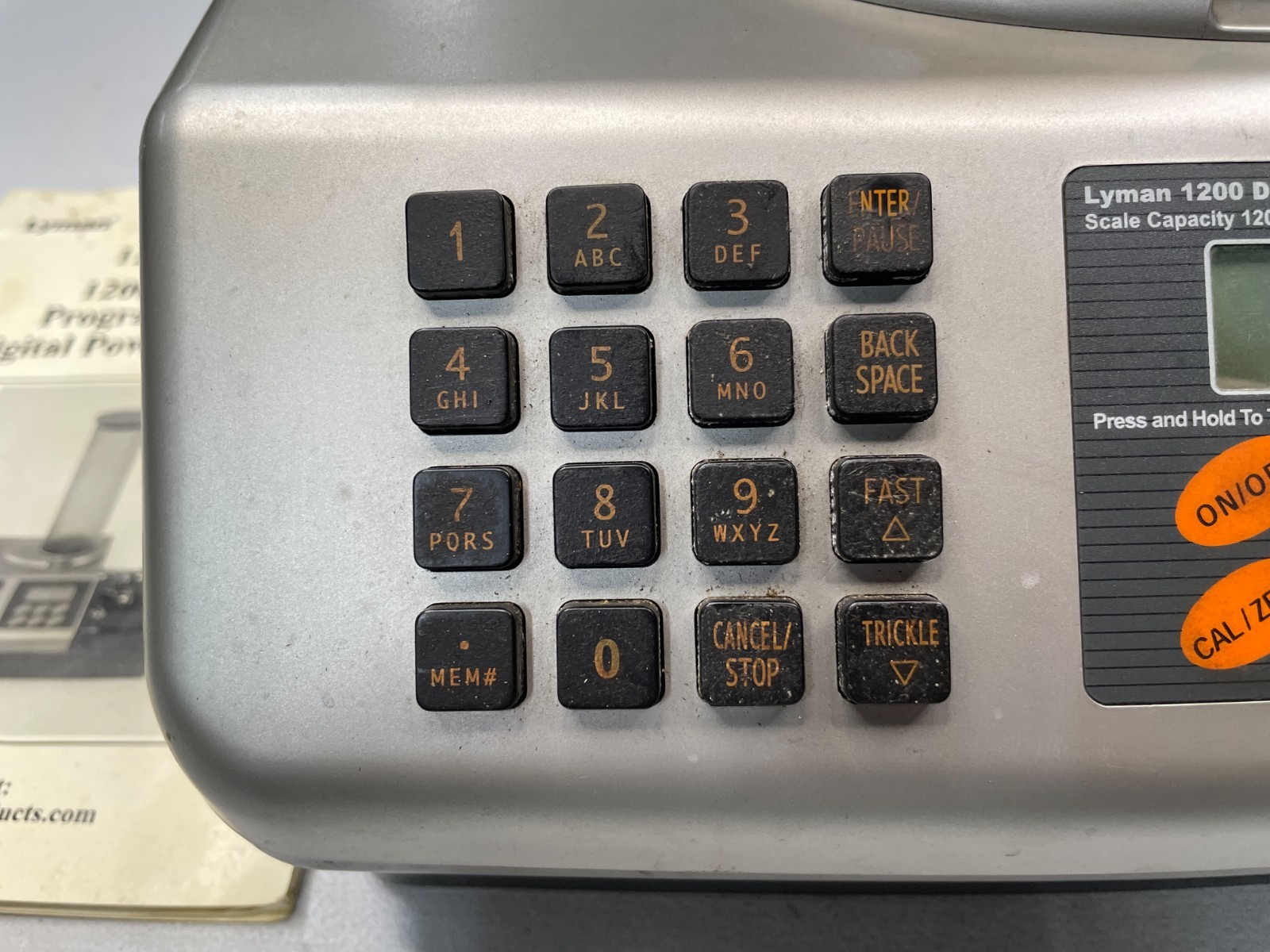 Lyman 1200 DPS II 2 digital powder system scale tested working 300628