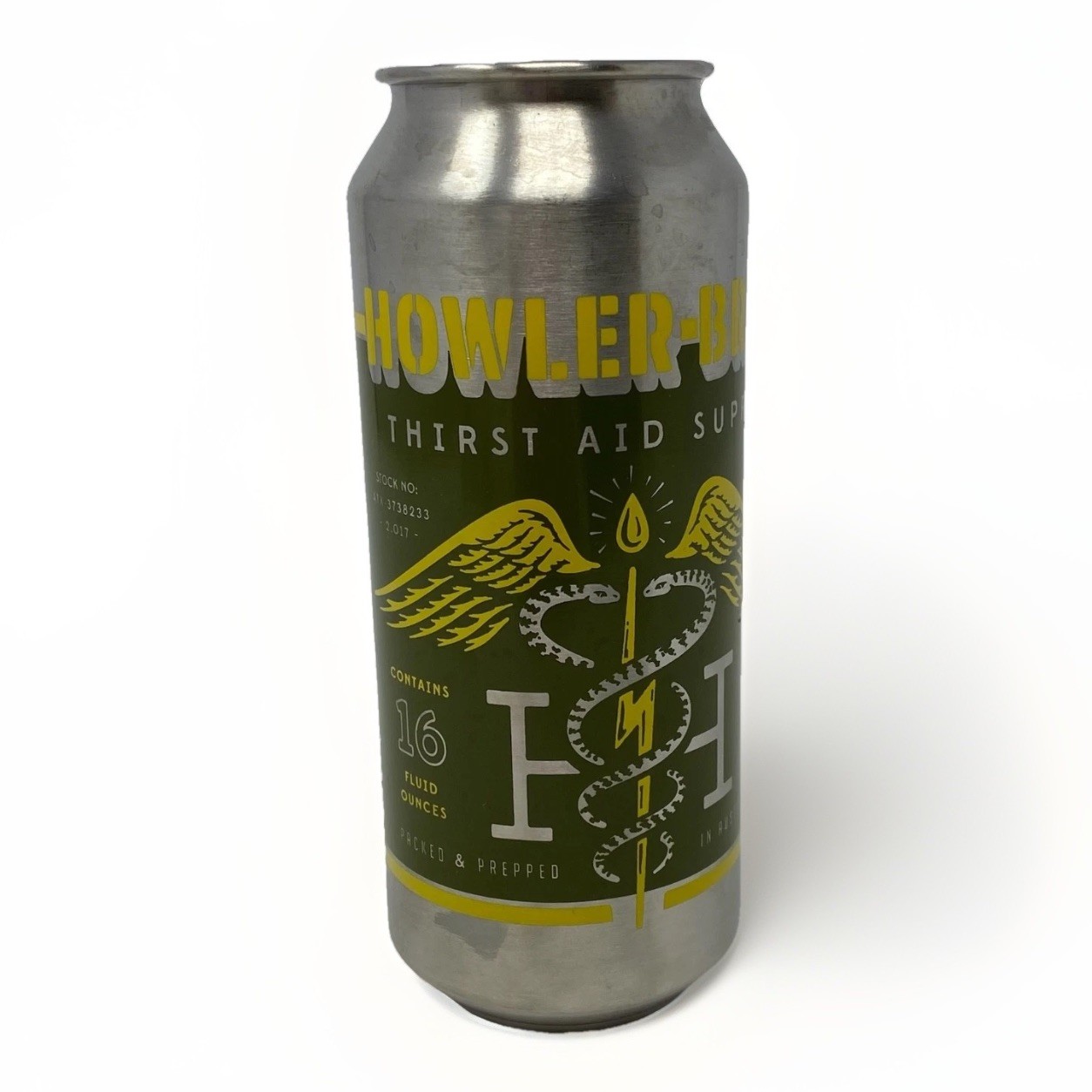 Howler Brothers Bros 16 oz BPA Free Promo Can Thirst Aid Supply