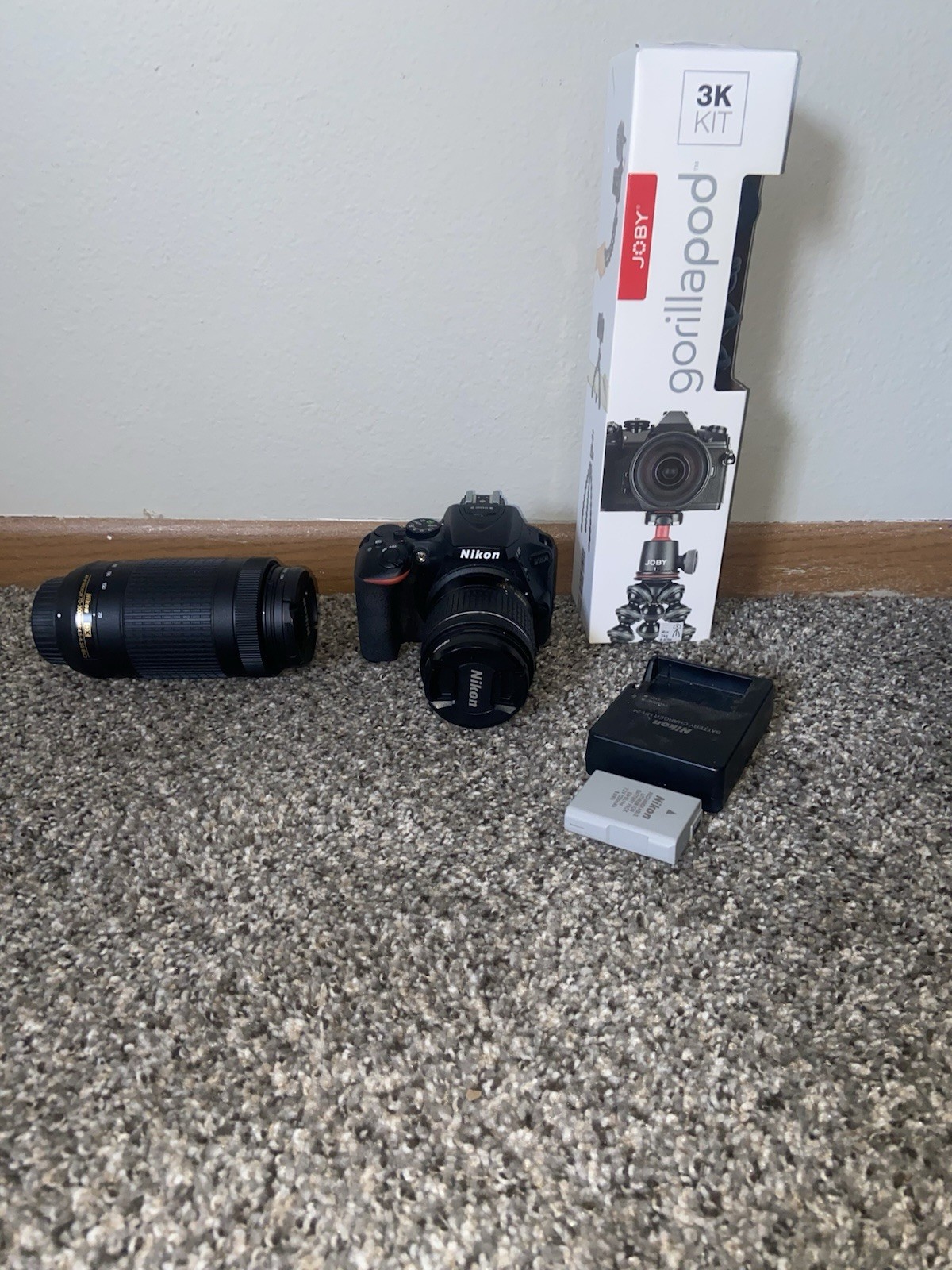 Nikon D5600 DSLR Bundle w/ 2 Lenses (18-55mm VR + 70-300mm), Tripod, Battery
