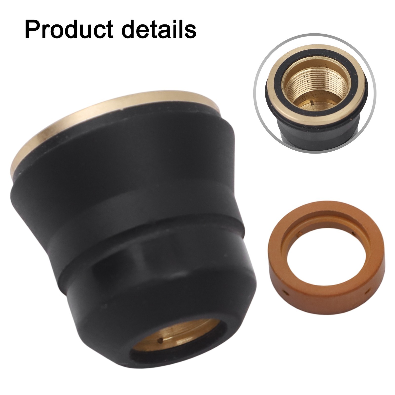 Innovative Plasma Torch Consumables 2PCS with Shield Cap and Swirl Ring
