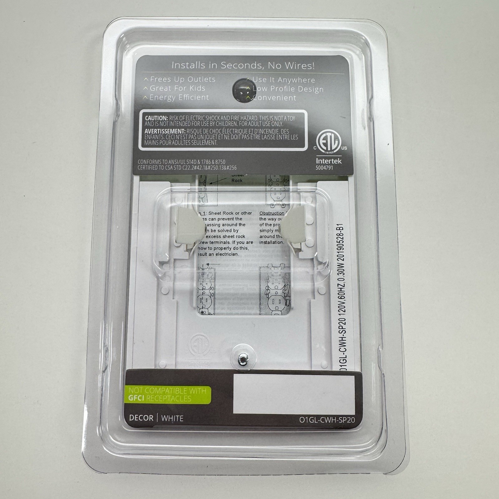 SnapPower GuideLight 2 Plus Decor Style White New
