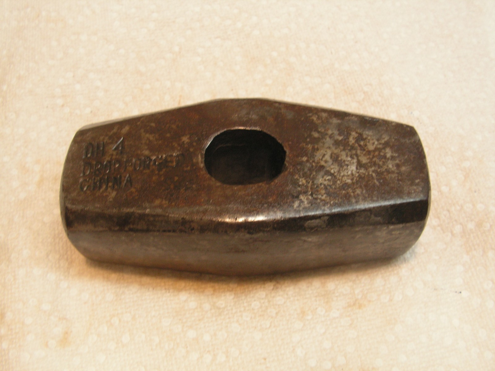 Vintage DH4 DROP FORGED 3# 14oz Sledgehammer Head 4 7/8" Across