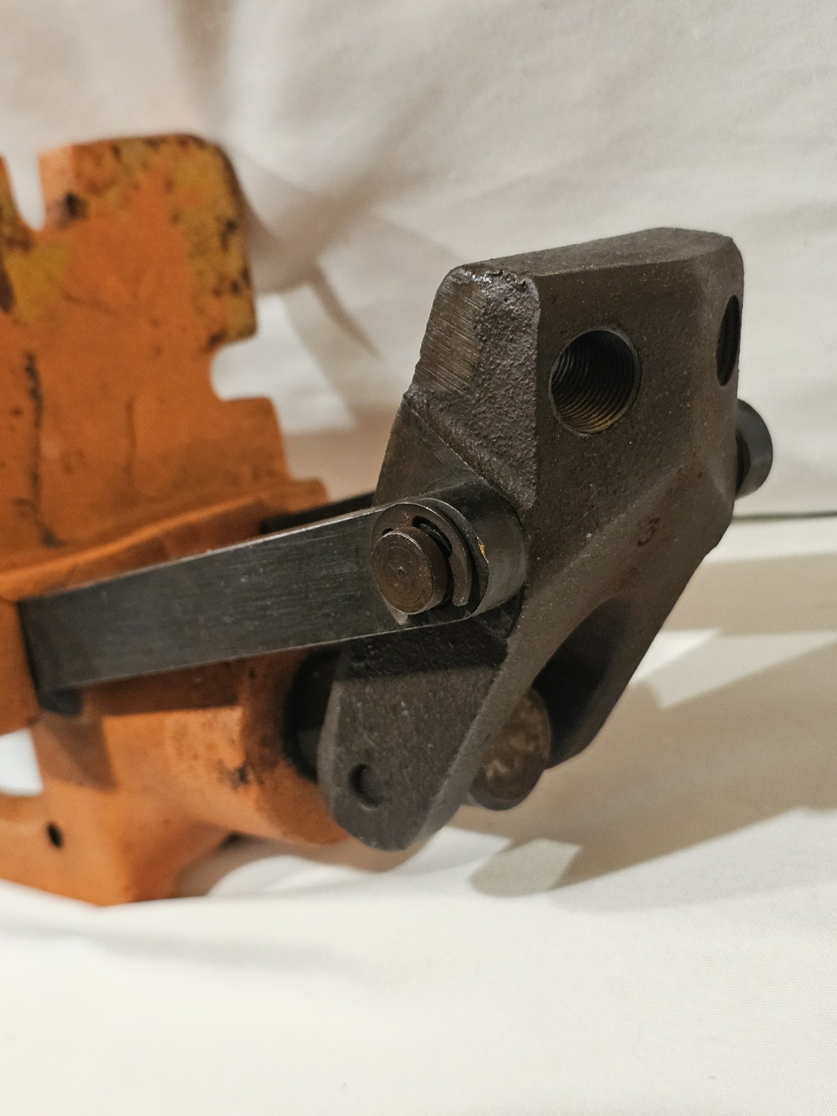 LYMAN ORANGE CRUSHER RELOADING PRESS CAST IRON SINGLE STAGE VINTAGE