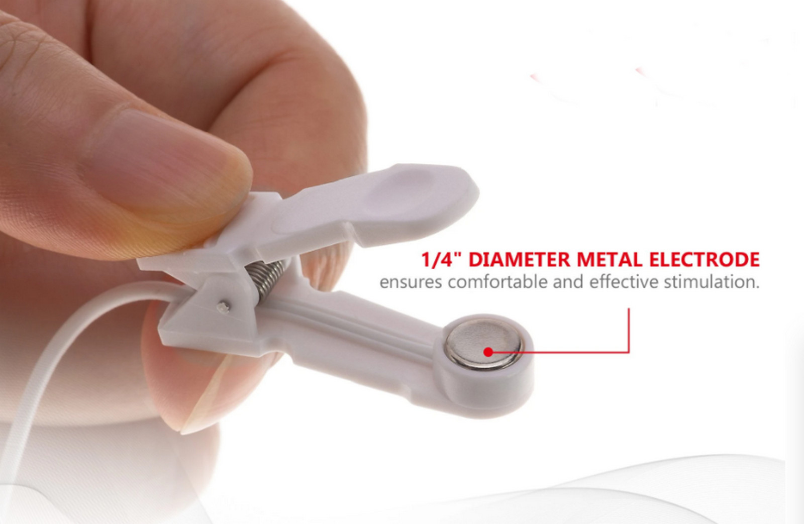 4 EAR CLIP CLAMP ELECTRODES FOR TENS, CES