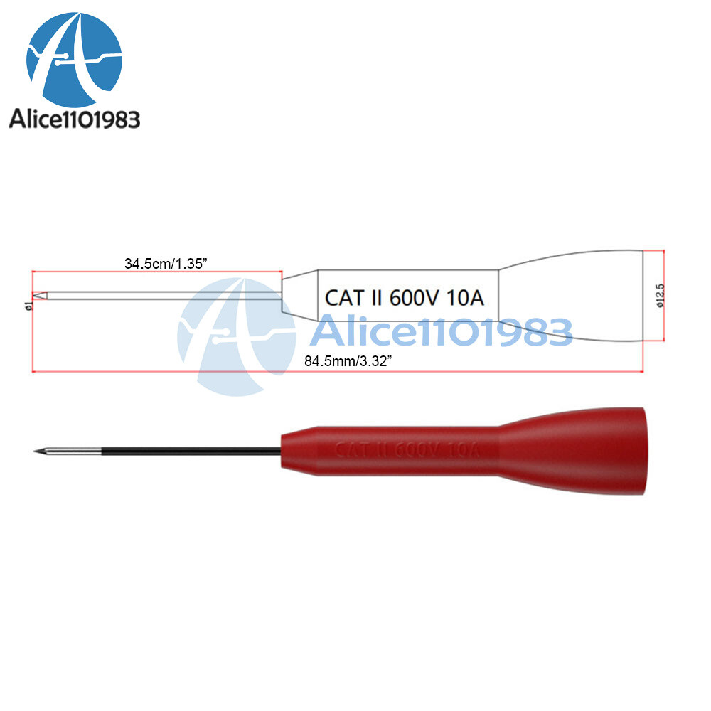 1 Pair TPC161 Insulation Piercing Needle Probe for Multimeter Test Probe