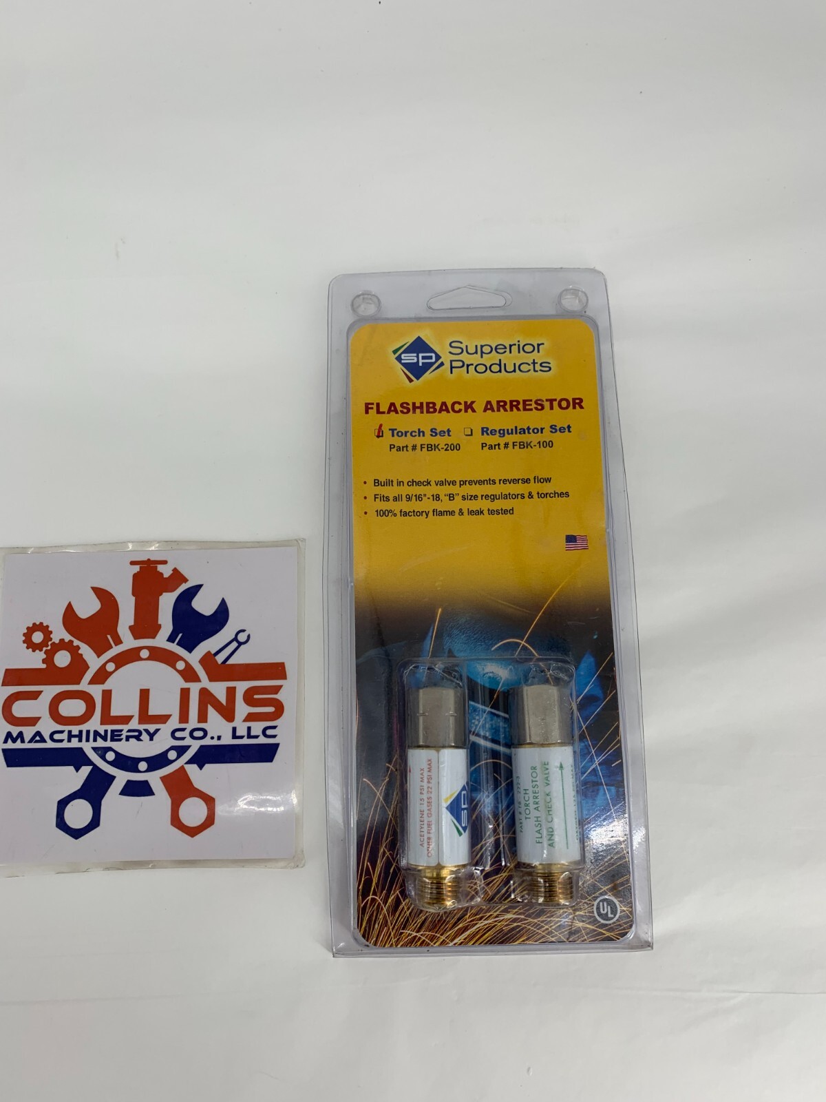 Superior Products FBK-200 Oxygen Fuel Gas Flashback Arrestor 2-Pc. Torch Set