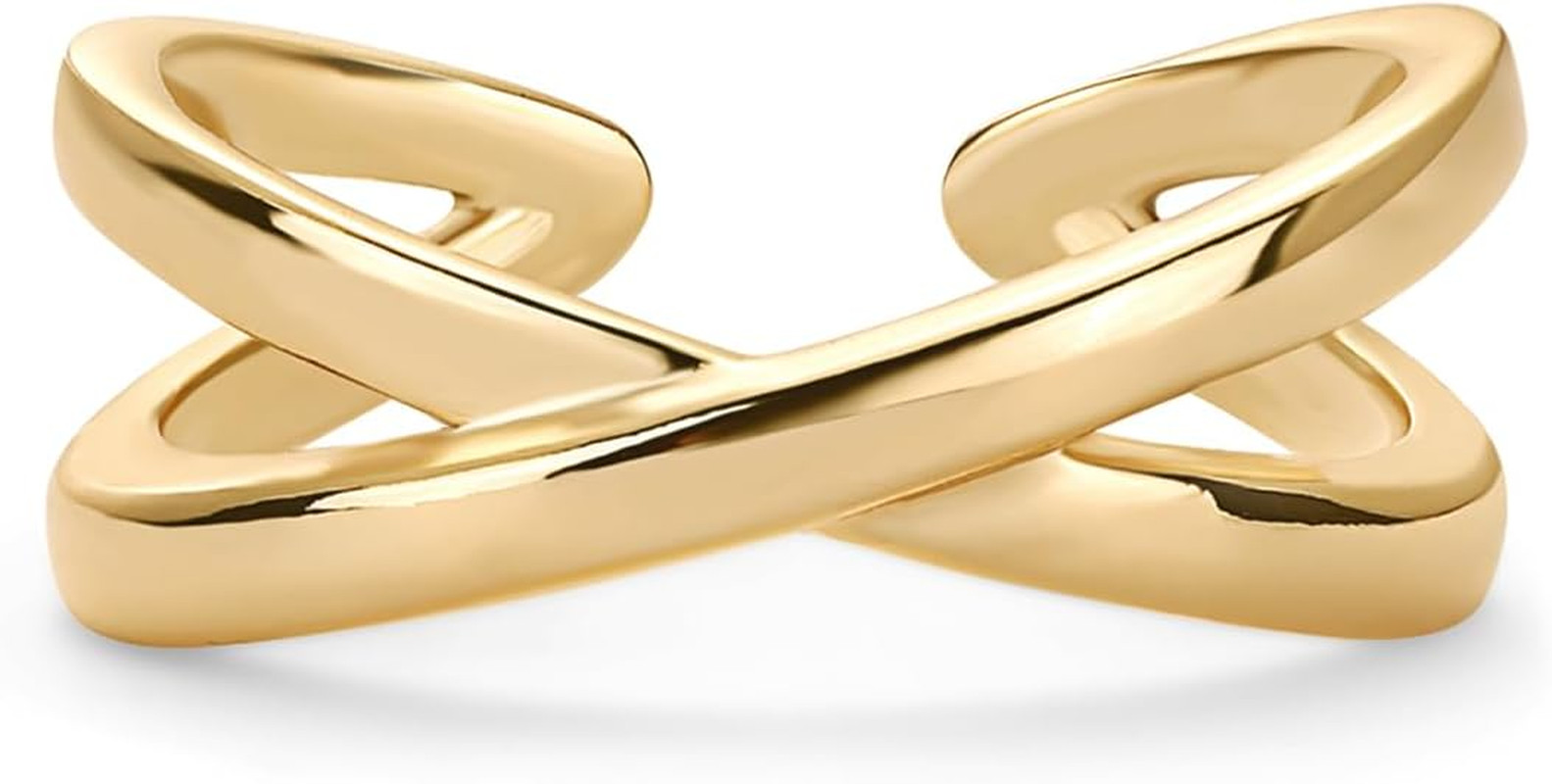 18K Gold Plated Toe Rings for Women | Trendy Criss-Cross and Classic Band Toe Ri